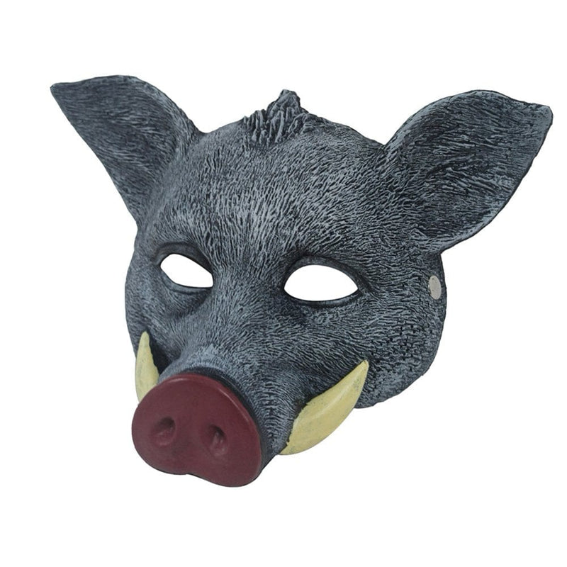 Adult Halloween Carnival Masquerade Pu Foam Boar Mask Man Brown Boar Mask Halloween Mask Prop Party Carnival Mask Apparel & Accessories > Costumes & Accessories > Masks EFINNY   