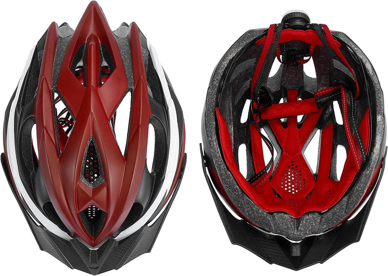 Adult Men Women Road Cycling Helmet Moutain Bike Helmet Lightweight with 2 Detachable Visors
