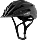 Adult Road Bike Helmet, Men Women Adjustable Mountain Bicycle Helmet with Detachable Visor, 2 Sizes for Youth, Adult Sporting Goods > Outdoor Recreation > Cycling > Cycling Apparel & Accessories > Bicycle Helmets Anharluka Matte Black L: 58-61cm / 22.8-24.0 inch 