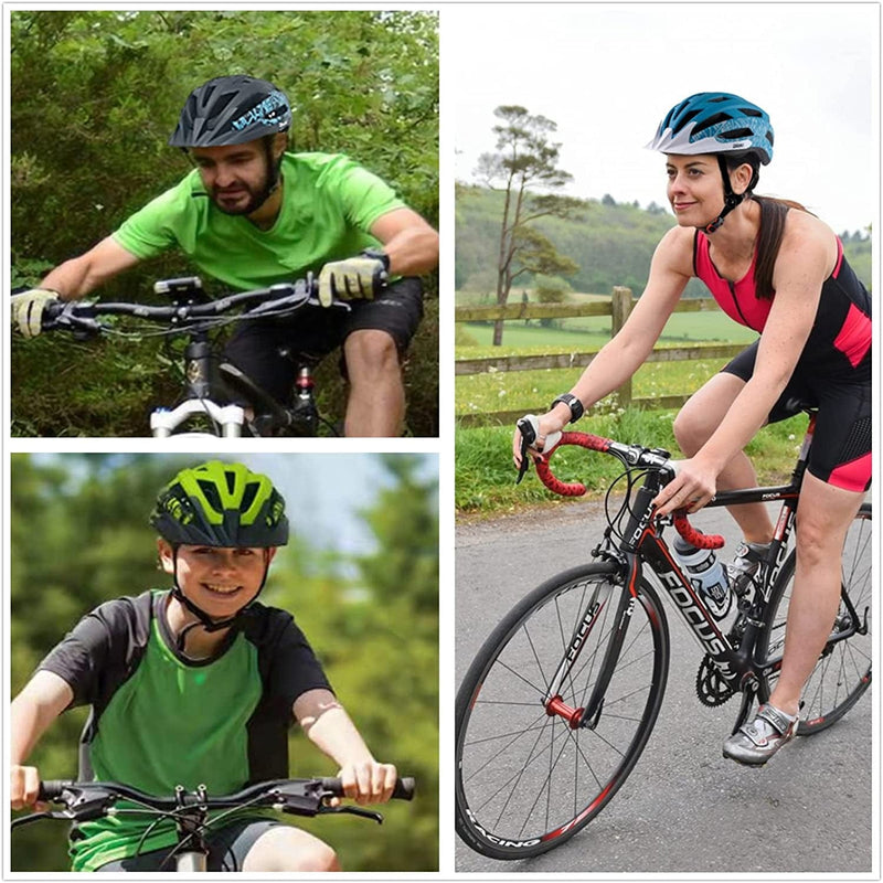 Adult Youth Bike Helmet, Road Mountain Bicycle Helmet for Women Men Teenager Kids Boy Girl, Lightweight and Adjustable with Detachable Visors