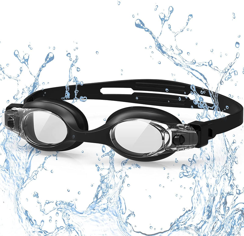Adults Swimming Goggles, Pool Goggles, No Leaking Full Protection Swimming Goggles Anti-Fog UV Protection for Adult Sporting Goods > Outdoor Recreation > Boating & Water Sports > Swimming > Swim Goggles & Masks Micisty Silver  