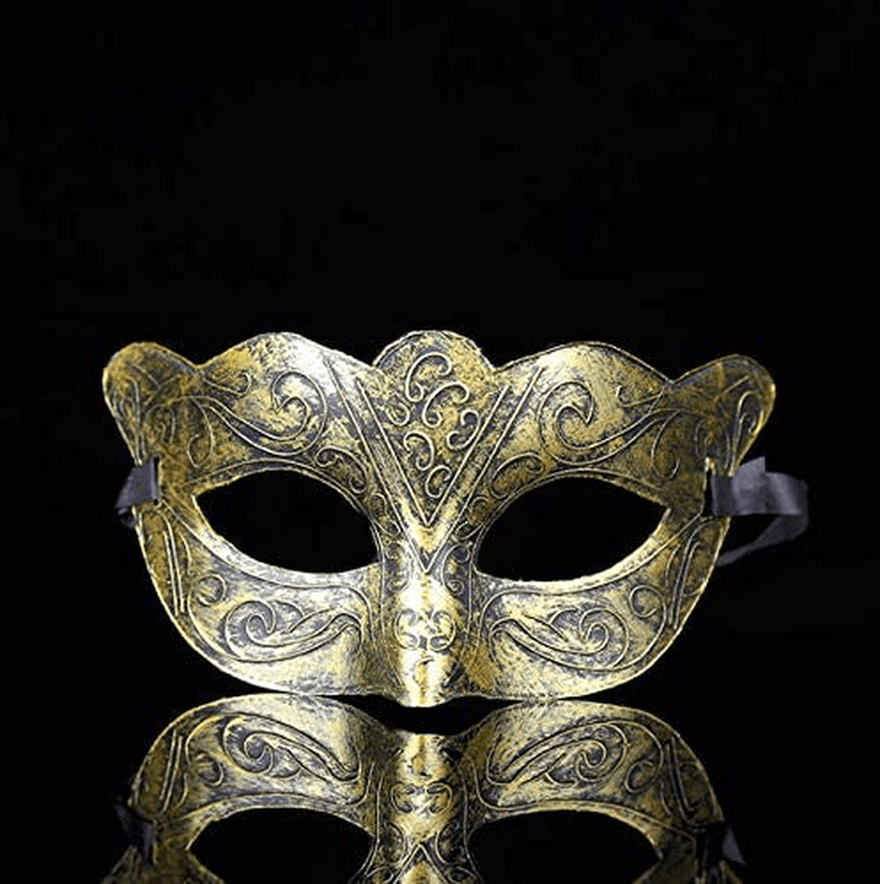 Adults Vintage Antique Look Venetian Party Mask (Pack of 10)