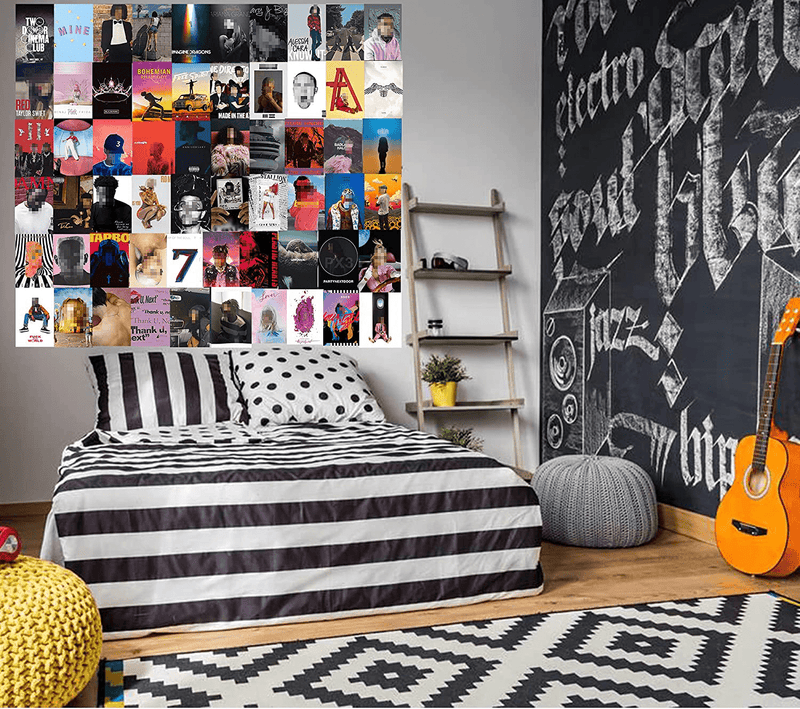 Adzt'S 70PCS Album Cover Aesthetic Pictures Wall Collage Kit, Album Style Photo Collection Collage VSCO Bedroom Dorm Decor for Girl and Boy Teens, Trendy Wall Prints Kit, Small Poster for Room Bedroom Aesthetic Home & Garden > Decor > Artwork > Posters, Prints, & Visual Artwork Adzt's   