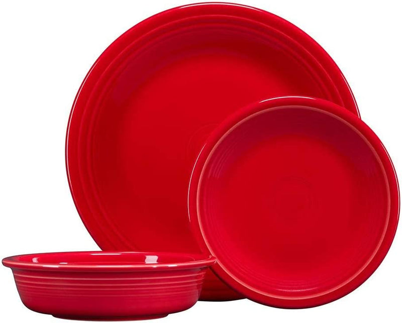 Fiesta 3-Pc. Classic Dinnerware Set Scarlet Home & Garden > Kitchen & Dining > Tableware > Dinnerware Fiesta   