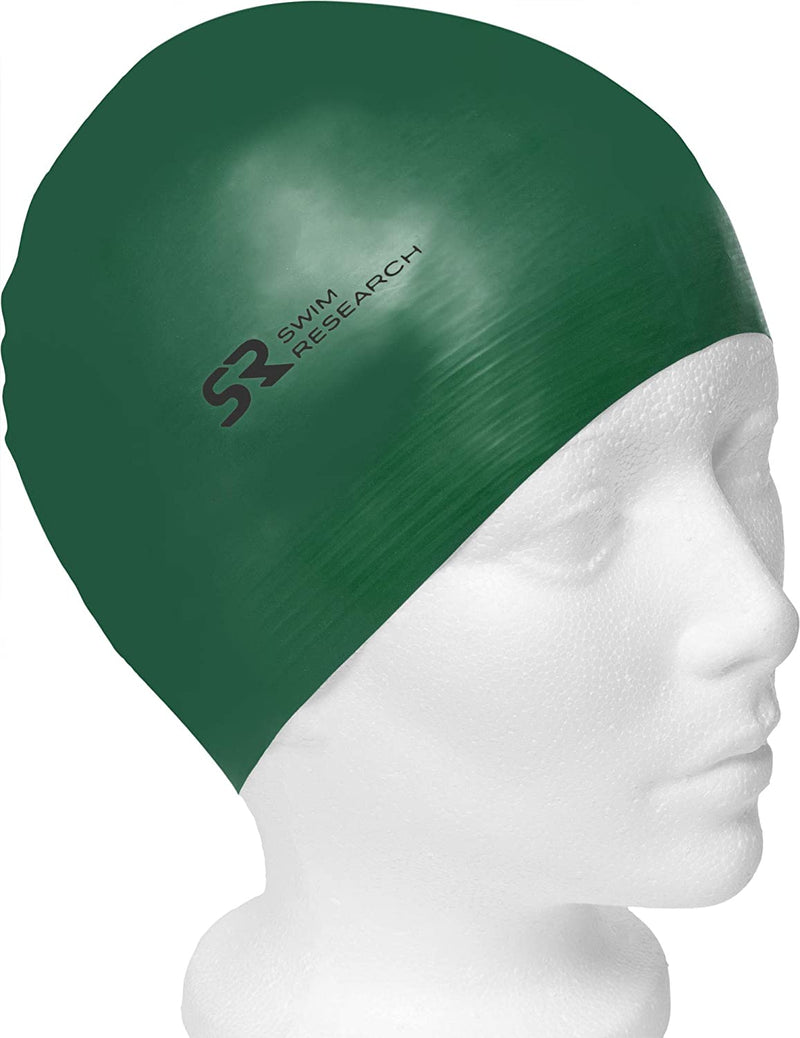 Swim Research Durable Solid Latex Swim Cap Sporting Goods > Outdoor Recreation > Boating & Water Sports > Swimming > Swim Caps Swim Research Green-3PK  