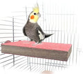 Mrli Pet Bird Cage Accessories, Parrot Perch Stand Platform Natural Wood Grinding for Budgie Parakeet Cockatiels Conure Lovebirds, Color Random Animals & Pet Supplies > Pet Supplies > Bird Supplies Mrli Pet Pink  