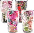 Tervis Made in USA Double Walled Kelly Ventura Floral Collection Insulated Tumbler Cup Keeps Drinks Cold & Hot, 16Oz 4Pk - Classic, Assorted Home & Garden > Kitchen & Dining > Tableware > Drinkware Tervis Assorted 16oz 4pk - Classic 