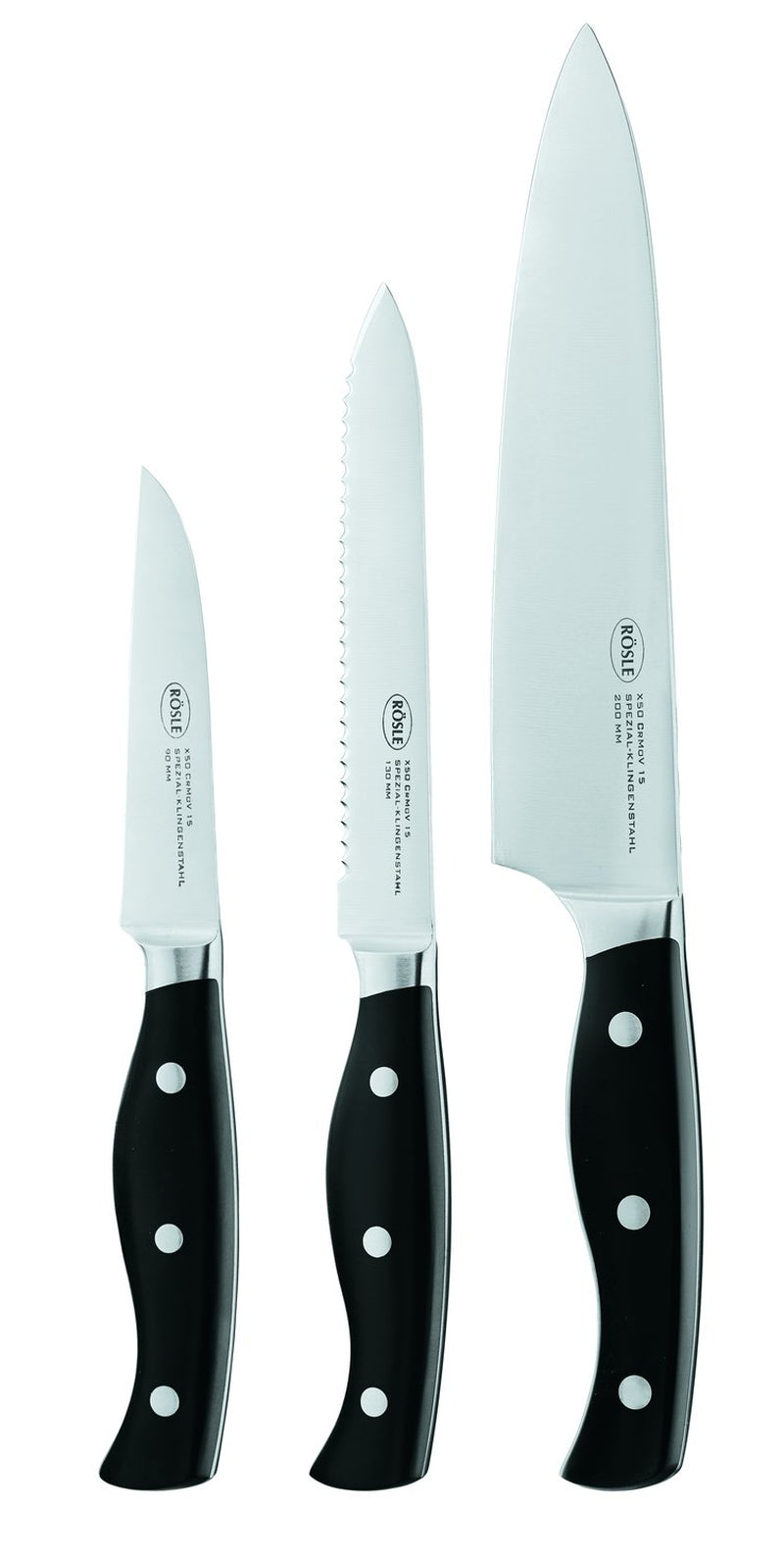 Rosle USA 25166 Stainless Steele Barbecue Knife Set (3 Piece)