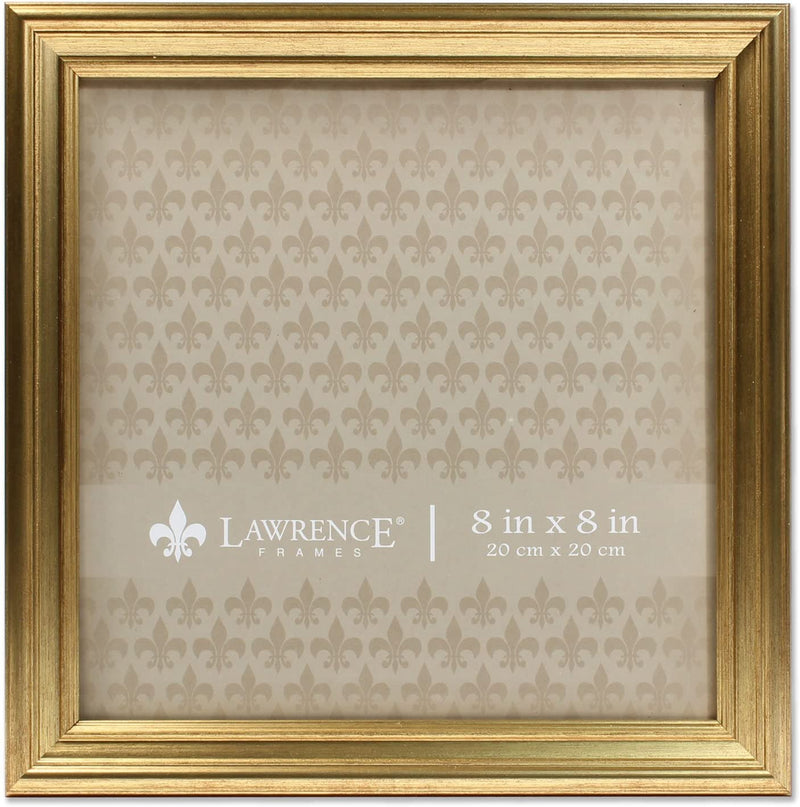Lawrence Frames 536288 8X8 Sutter Burnished Gold Picture Frame