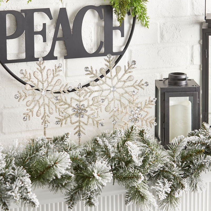 Holiday Time Snowflake Christmas Tabletop Decorations, 2 Pack Home & Garden > Decor > Seasonal & Holiday Decorations& Garden > Decor > Seasonal & Holiday Decorations HOLIDAY TIME   