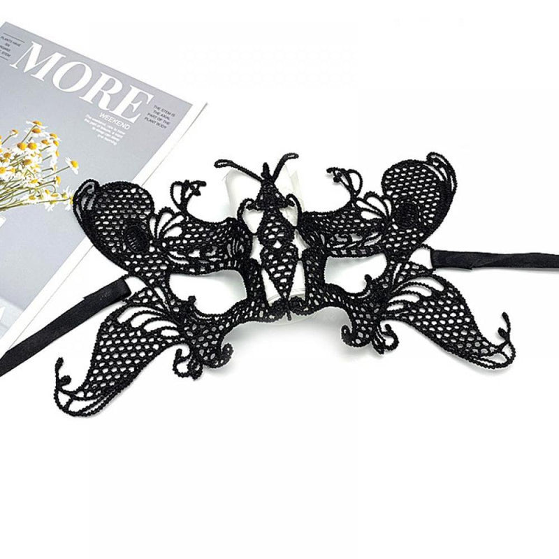 Monfince Women Lace Mask Masquerade Venetian Eyemask Halloween Sexy Woman Lace Mask for Halloween Masquerade Carnival Party Costume Ball Apparel & Accessories > Costumes & Accessories > Masks Monfince G  