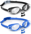 Aegend 2 Pack Swim Goggles, Swimming Goggles Anti-Fog for Man Women Youth Adult Sporting Goods > Outdoor Recreation > Boating & Water Sports > Swimming > Swim Goggles & Masks Aegend Black & Blue  