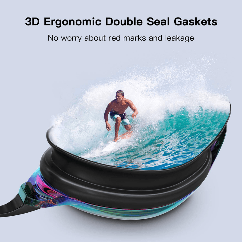 Aegend 2 Pack Swim Goggles, Swimming Goggles Anti-Fog for Man Women Youth Adult Sporting Goods > Outdoor Recreation > Boating & Water Sports > Swimming > Swim Goggles & Masks Aegend   