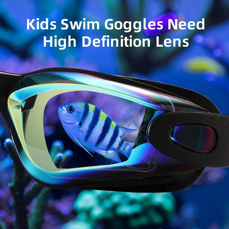 Aegend Kids Swim Goggles, Pack of 2 Swimming Goggles for Children Boys & Girls Age 3-9 Sporting Goods > Outdoor Recreation > Boating & Water Sports > Swimming > Swim Goggles & Masks Aegend   