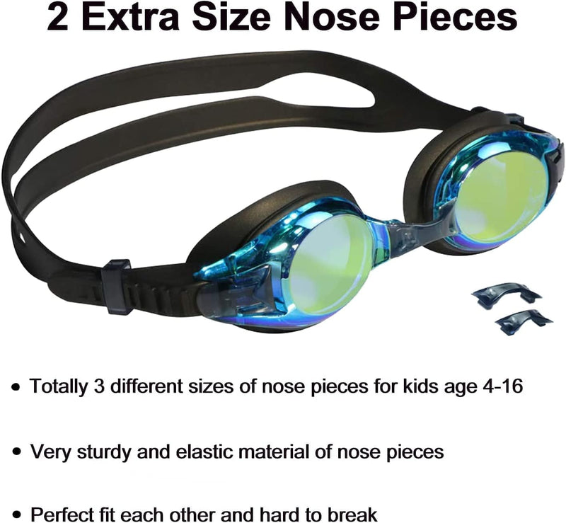 Aegend Kids Swim Goggles, Swimming Goggles for Kids Age 4-16 Boys and Girls Sporting Goods > Outdoor Recreation > Boating & Water Sports > Swimming > Swim Goggles & Masks Aegend   