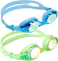 Aegend Kids Swim Goggles, Swimming Goggles for Kids Age 4-16 Boys and Girls Sporting Goods > Outdoor Recreation > Boating & Water Sports > Swimming > Swim Goggles & Masks Aegend Sky Blue & Green  