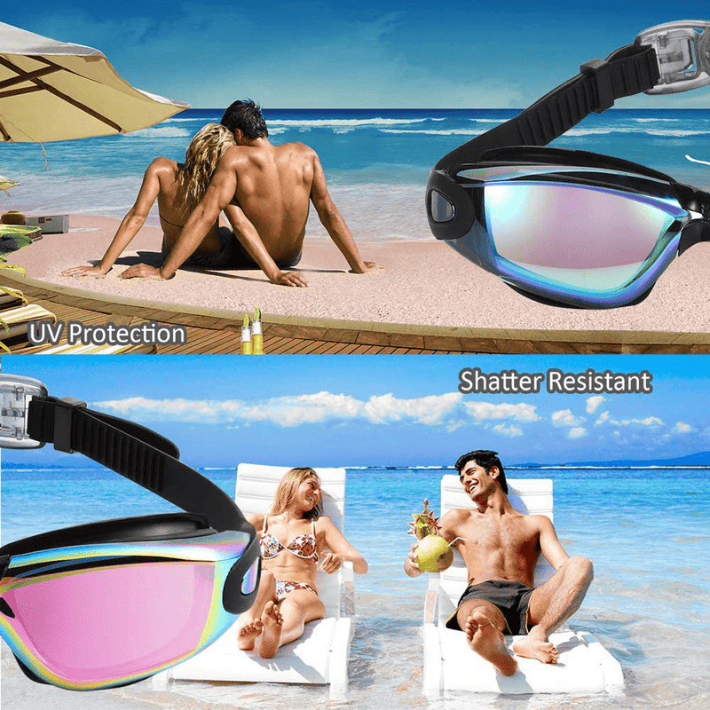 Aegend Swim Goggles, 2 Pack Swimming Goggles No Leaking Adult Men Women Sporting Goods > Outdoor Recreation > Boating & Water Sports > Swimming > Swim Goggles & Masks Aegend   