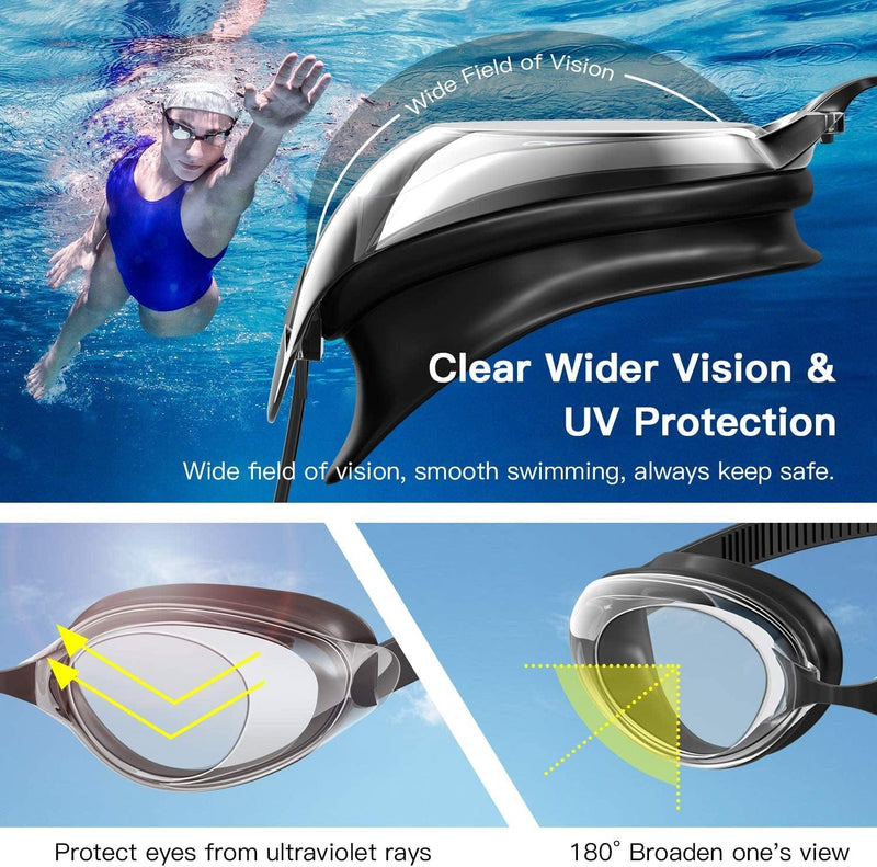Aegend Swim Goggles, Swimming Goggles Anti-Fog for Man Women Youth Adult Sporting Goods > Outdoor Recreation > Boating & Water Sports > Swimming > Swim Goggles & Masks Aegend   