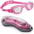 Aegend Swim Goggles, Swimming Goggles No Leaking Anti Fog Adult Men Women Youth Sporting Goods > Outdoor Recreation > Boating & Water Sports > Swimming > Swim Goggles & Masks Aegend Rose Red  