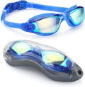Aegend Swim Goggles, Swimming Goggles No Leaking Full Protection Adult Men Women Youth Sporting Goods > Outdoor Recreation > Boating & Water Sports > Swimming > Swim Goggles & Masks Aegend Blue Silver  