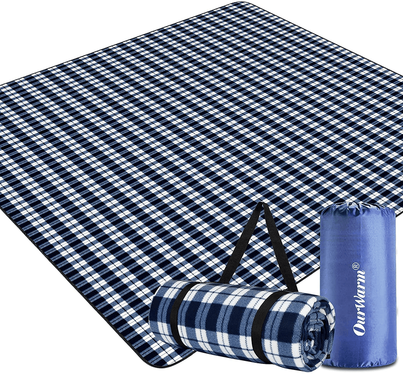 AerWo Extra Large Outdoor Picnic Blankets, Waterproof Foldable Picnic Blanket with Carrying Bags, 3 Layers Material Picnic Mat Perfect for Kids Family Friends, Beach Travel Camping Hiking, 80"x80" Home & Garden > Lawn & Garden > Outdoor Living > Outdoor Blankets > Picnic Blankets AerWo Default Title  
