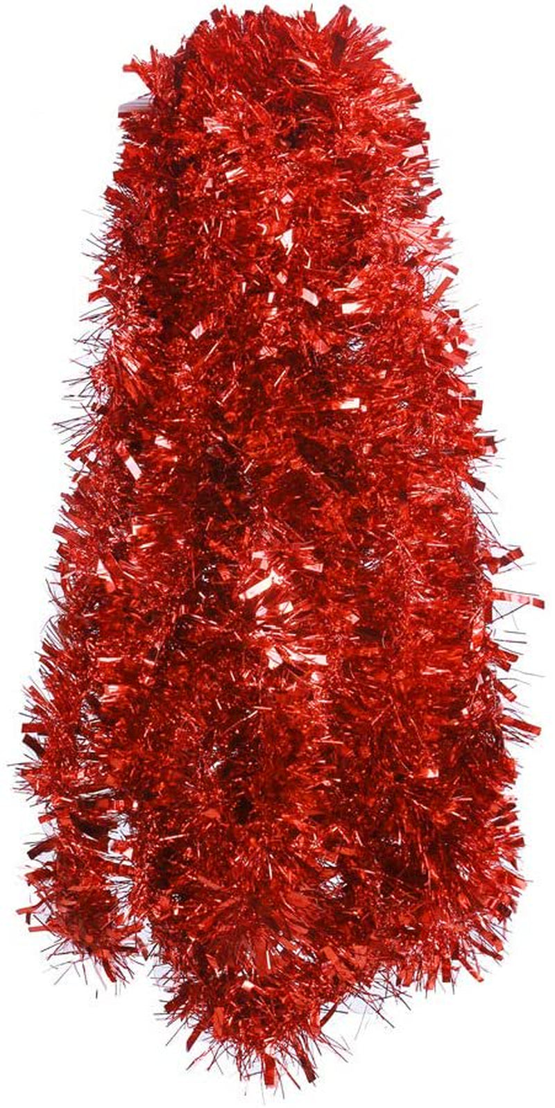 Red Tinsel Garland Christmas Tree Decorations Wedding Birthday Party Supplies for 16.5 FEET Long Home Home & Garden > Decor > Seasonal & Holiday Decorations& Garden > Decor > Seasonal & Holiday Decorations Alvage Red  