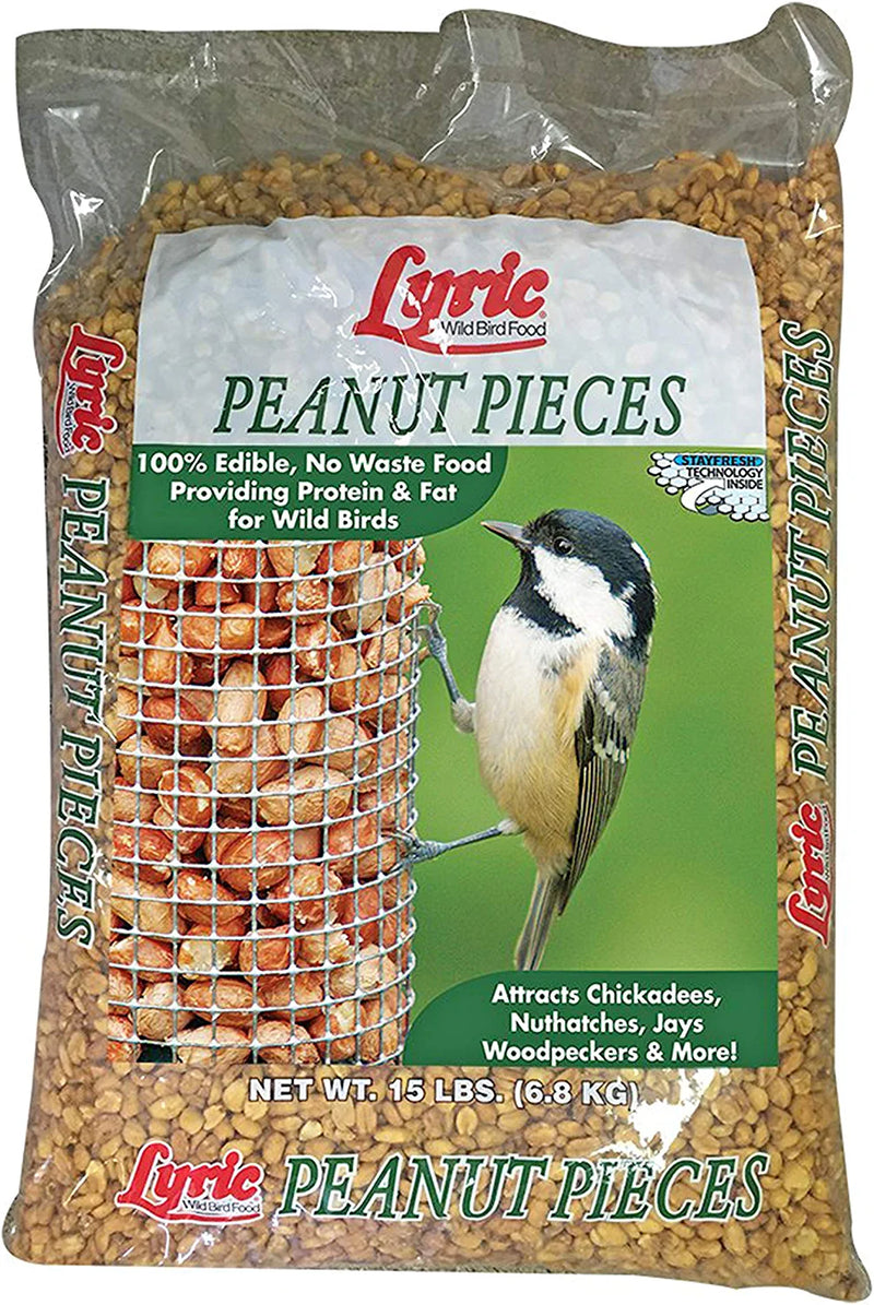Lyric Peanut Pieces Wild Bird Seed, No Waste Bird Food, 15 Lb. Bag Animals & Pet Supplies > Pet Supplies > Bird Supplies > Bird Food Lebanon Seaboard Corporation   