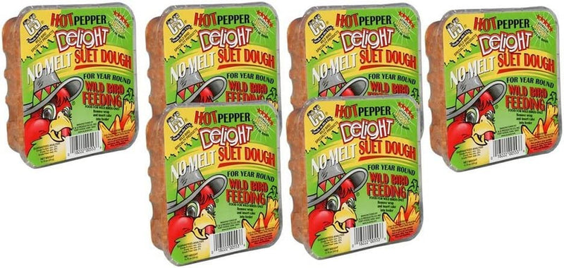 C&S CS12553 11.75 Oz Hot Pepper Delight Wild Bird No Melt Suet Dough Animals & Pet Supplies > Pet Supplies > Bird Supplies > Bird Food C And S Products Company Inc   