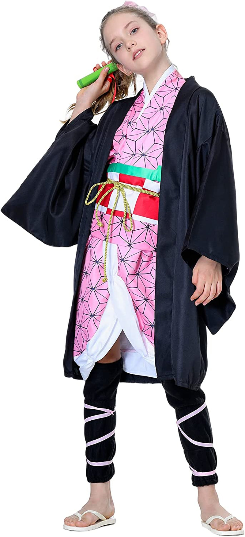 SAMDIGO Anime Slayer Cosplay Costume Outfit, Kimono Costume Outfits Halloween Christmas  SAMDIGO   