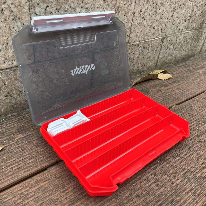 Supezturdi Small Tackle Box Plastic Organizer Fishing Lures Storage Case with Removable Dividers Fishing Accessories Storage Box Sporting Goods > Outdoor Recreation > Fishing > Fishing Tackle Supezturdi   