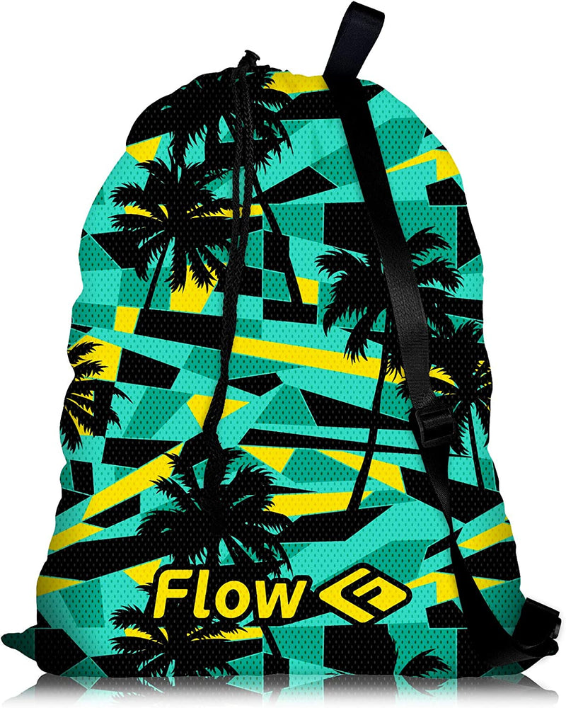 Flow Mesh Gear Bag - Drawstring Swim Bags for Swimming Equipment Available in 8 Awesome Designs Sporting Goods > Outdoor Recreation > Boating & Water Sports > Swimming Flow Swim Gear Tropical Punch  
