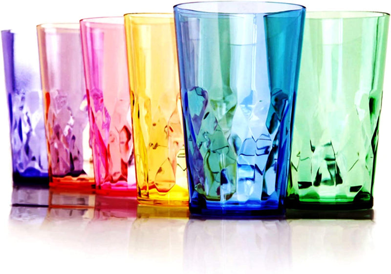 SCANDINOVIA - 19 Oz Unbreakable Premium Drinking Glasses - Set of 6 - Tritan Plastic Tumbler Cups - Perfect for Gifts - BPA Free - Dishwasher Safe - Stackable Home & Garden > Kitchen & Dining > Tableware > Drinkware SCANDINOVIA   