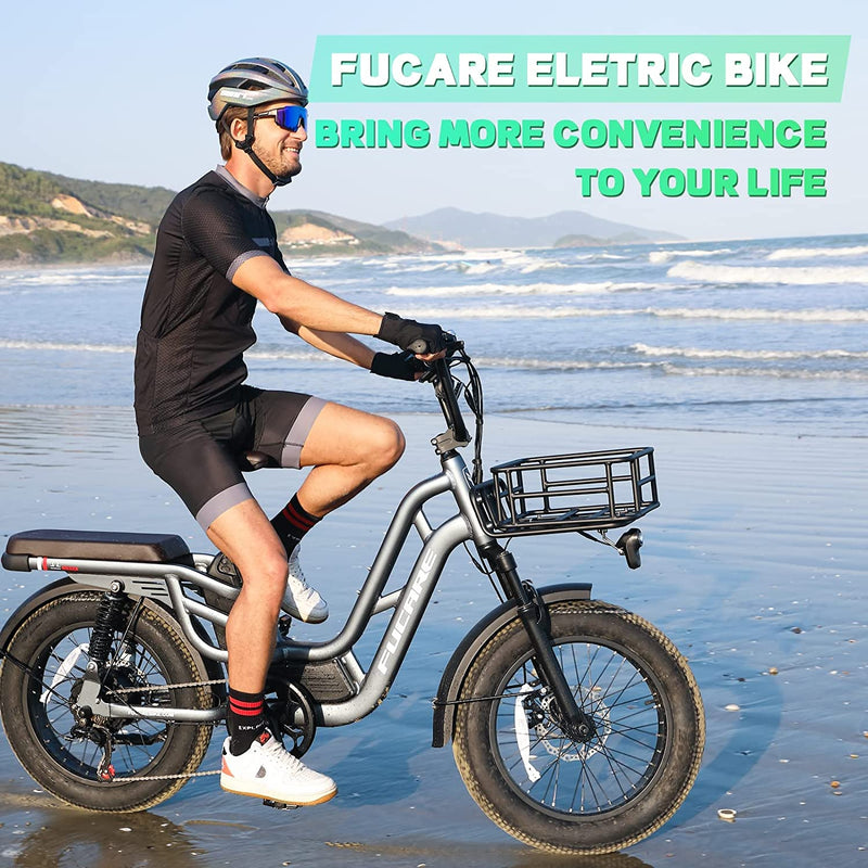 Fucare Electric Bike 750W Cruiser Bicycle with 32Mph 48V 20Ah Removable LG Lithium Battery 5.0" Color Display Shimano 7 Speed 20''X4.0 Fat Tire Electric Mountain Snow Commuter Road Ebike for Adult Sporting Goods > Outdoor Recreation > Cycling > Bicycles Xiaohe Electric Technology (Tianjin)Co,LTD   