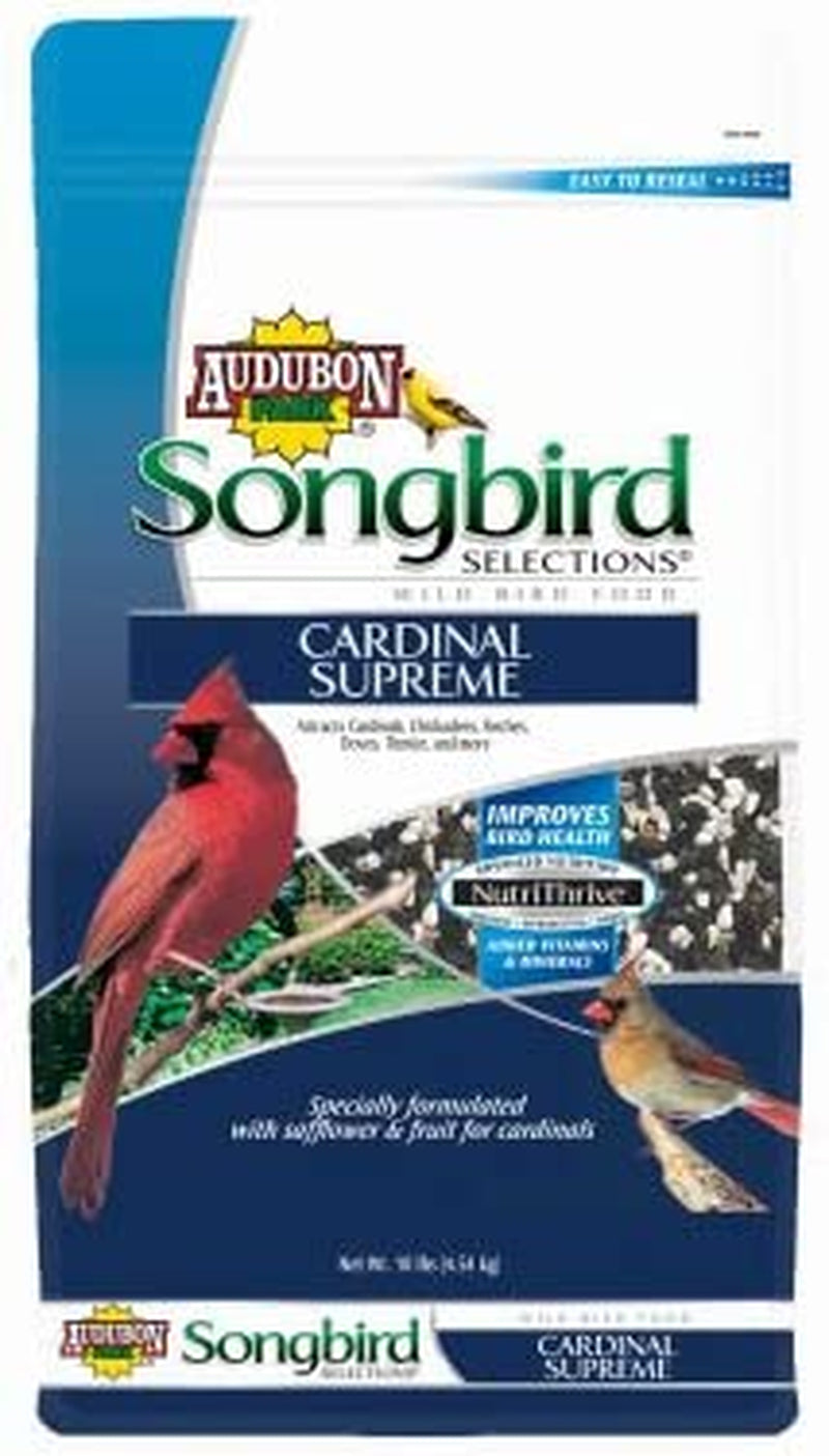 Songbird Selections 11968 Cardinal Supreme Wild Bird Food, 10-Pound Animals & Pet Supplies > Pet Supplies > Bird Supplies > Bird Food Audubon Park 10-Pound  