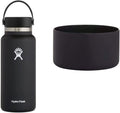Hydro Flask Wide Mouth Bottle with Flex Cap Sporting Goods > Outdoor Recreation > Winter Sports & Activities Hydro Flask Black 32 oz Bottle + Flex Boot
