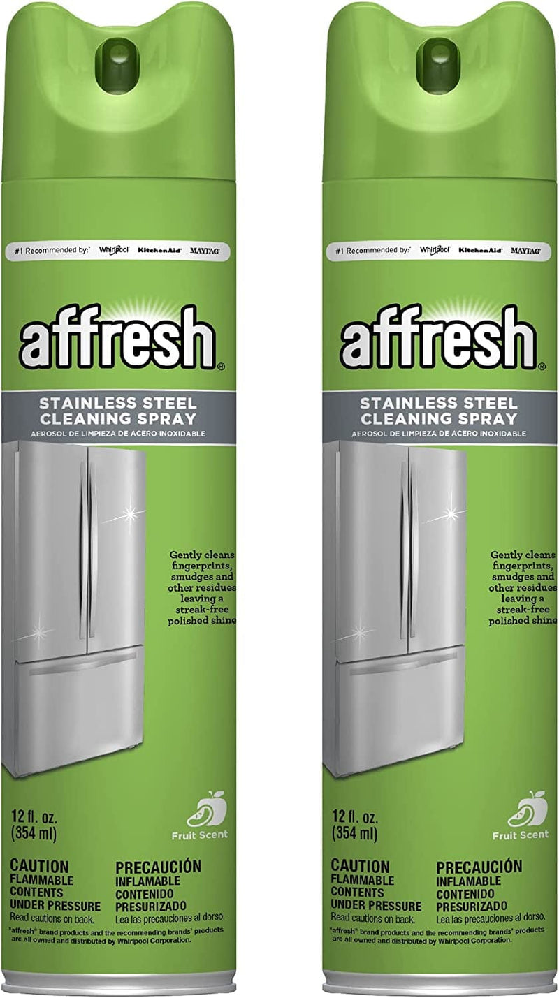 Affresh Stainless Steel Cleaning Spray, 2 Pack, Restores a Streak-Free Polished Shine Home & Garden > Household Supplies > Household Cleaning Supplies Whirlpool 1 Count (Pack of 2)  