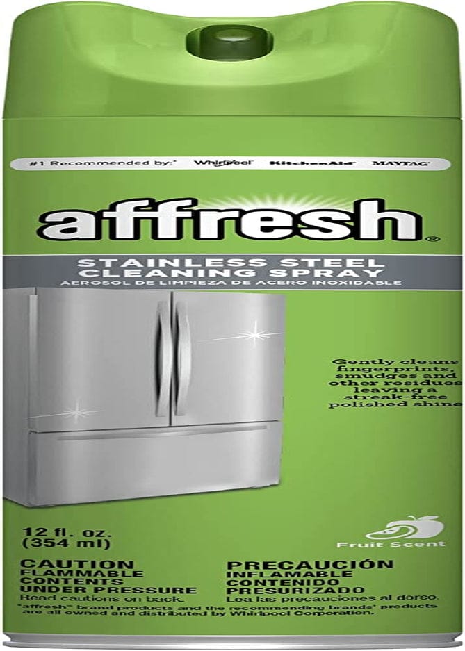 Affresh Stainless Steel Cleaning Spray, 2 Pack, Restores a Streak-Free Polished Shine