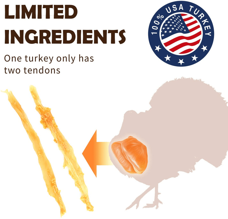 AFreschi Turkey Tendon for Dogs, Premium All-Natural, Hypoallergenic, Dog Chew Treat, Easy to Digest, Alternative to Rawhide, Ingredient Sourced from USA, (Small) Home & Garden > Decor > Seasonal & Holiday Decorations& Garden > Decor > Seasonal & Holiday Decorations A Freschi srl   