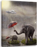 Agcary Graffiti Style Banksy Wall Decor Colorful Figure Street Graffiti Poster Print Oil Paintings Canvas Reproduction Ready to Hang 16" X 12" (Life Is Short Chill the Duck Out, Framed) Home & Garden > Decor > Artwork > Posters, Prints, & Visual Artwork Pangu Culture and Art Co., Ltd. Elephant 16x20" 