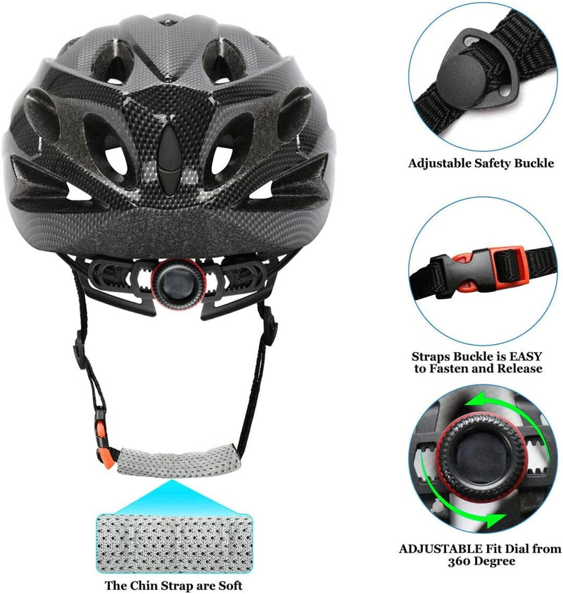 AGH Adult Bike Helmet, Lightweight Bike Bicycle Helmets for Women Men, Adult Helmet with Detachable Visor Sporting Goods > Outdoor Recreation > Cycling > Cycling Apparel & Accessories > Bicycle Helmets AGH   