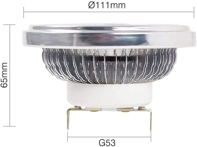 AGIPS Wide Voltage Lights 4Pcs/Lot LED COB Lamp G53/GU10 AR111 12W Spotlight AC85~265V AR111 LED Bulbs Spotlight Household Bulbs ( Color : Onecolor , Size : G53 12W 85-265V ) Home & Garden > Lighting > Flood & Spot Lights AGIPS   