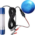 AGOOL LED Underwater Fishing Light 1000 Lumens 180 LED 8W 12V Submersible Fishing Bait Finder Night Fishing Light Deep Drop Light Boat Decorative Light for Shrimp Squid and Fish Crowds Home & Garden > Pool & Spa > Pool & Spa Accessories AGOOL Blue with Battery Clip & Power Plug 