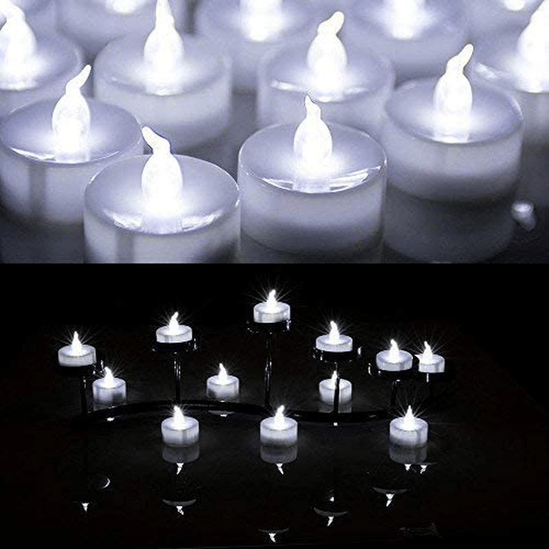 AGPtek® 24 PCS LED Tealights Battery-Operated flameless Candles Lights For Wedding Birthday Party - White Home & Garden > Decor > Home Fragrances > Candles AGPtek Default Title  