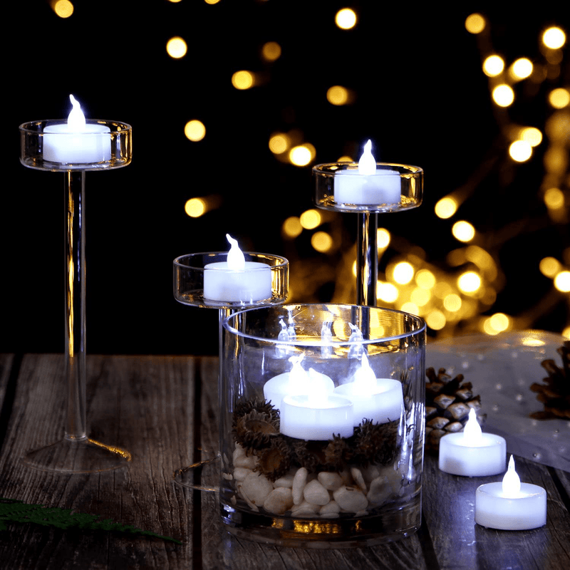 AGPtek® 24 PCS LED Tealights Battery-Operated flameless Candles Lights For Wedding Birthday Party - White Home & Garden > Decor > Home Fragrances > Candles AGPtek   