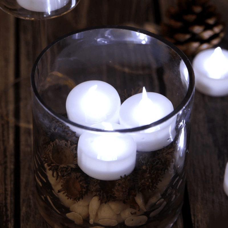 AGPtEK Tea Lights,100 Pack Flameless LED Candles Battery Operated Tealight Candles No Flicker Long Lasting Tealight for Wedding Holiday Party Home Decoration(Cool White) Home & Garden > Decor > Home Fragrances > Candles AGPTEK   