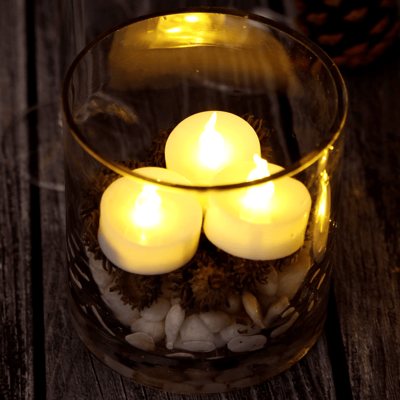 AGPtEK Tea Lights with Flicker,100 Pack Flickering Flameless LED Candles Battery Operated Tealight Candles Long Lasting Tealight for Wedding Holiday Party Home Decoration(Warm White) Home & Garden > Decor > Home Fragrances > Candles Brainytrade   