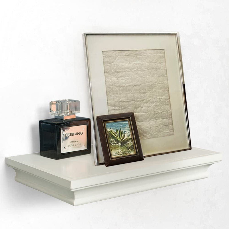 AHDECOR Deep Floating Shelves Display Ledge Shelf with Invisible Blanket, 12", Espresso Brown Furniture > Shelving > Wall Shelves & Ledges AHDECOR White 12 inch 