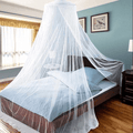 Aifusi Mosquito Net for Bed, King Size Bed Canopy Hanging Curtain Netting, Princess round Hoop Sheer Bed Canopy for All Kids Baby Cribs and Adult Beds Fit Twin, Full, Queen -White Sporting Goods > Outdoor Recreation > Camping & Hiking > Mosquito Nets & Insect Screens AIFUSI White  