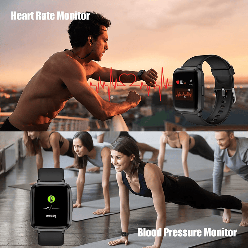 AIKELA Smart Watch Fitness Tracker for Android Phones and Compatible iPhone, Smartwatch with Blood Oxygen Meter, Blood Pressure Monitor, 5ATM Swimming Waterproof, Fitness Watch for Women and Men Apparel & Accessories > Jewelry > Watches AIKELA   