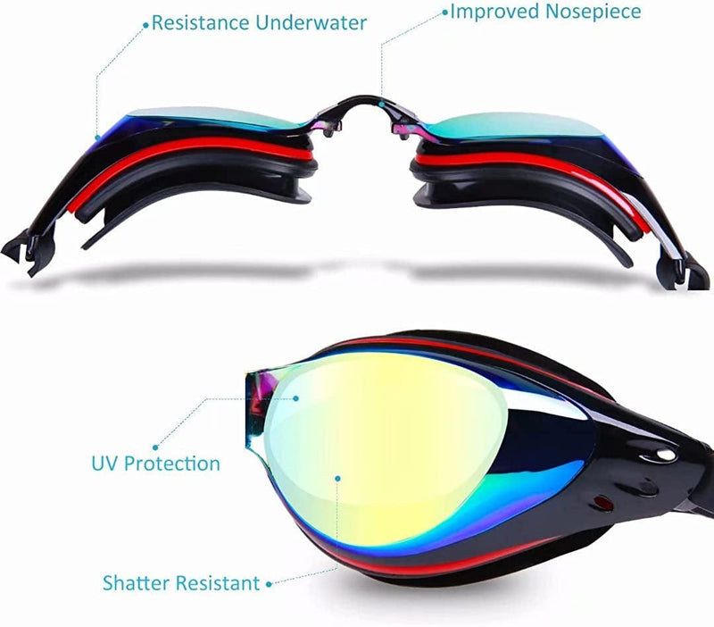 AIKOTOO Nearsighted Swim Goggles, Shortsighted Swimming Goggles Sporting Goods > Outdoor Recreation > Boating & Water Sports > Swimming > Swim Goggles & Masks AIKOTOO   